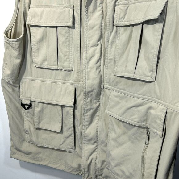 TRAVELSMITH Vest Mens XL Tan Cargo Utility Travel Photography Safari Hiking - Picture 4 of 7